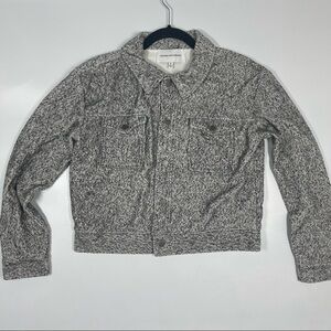 Cupcakes and Cashmere Gray Marled Jacket S